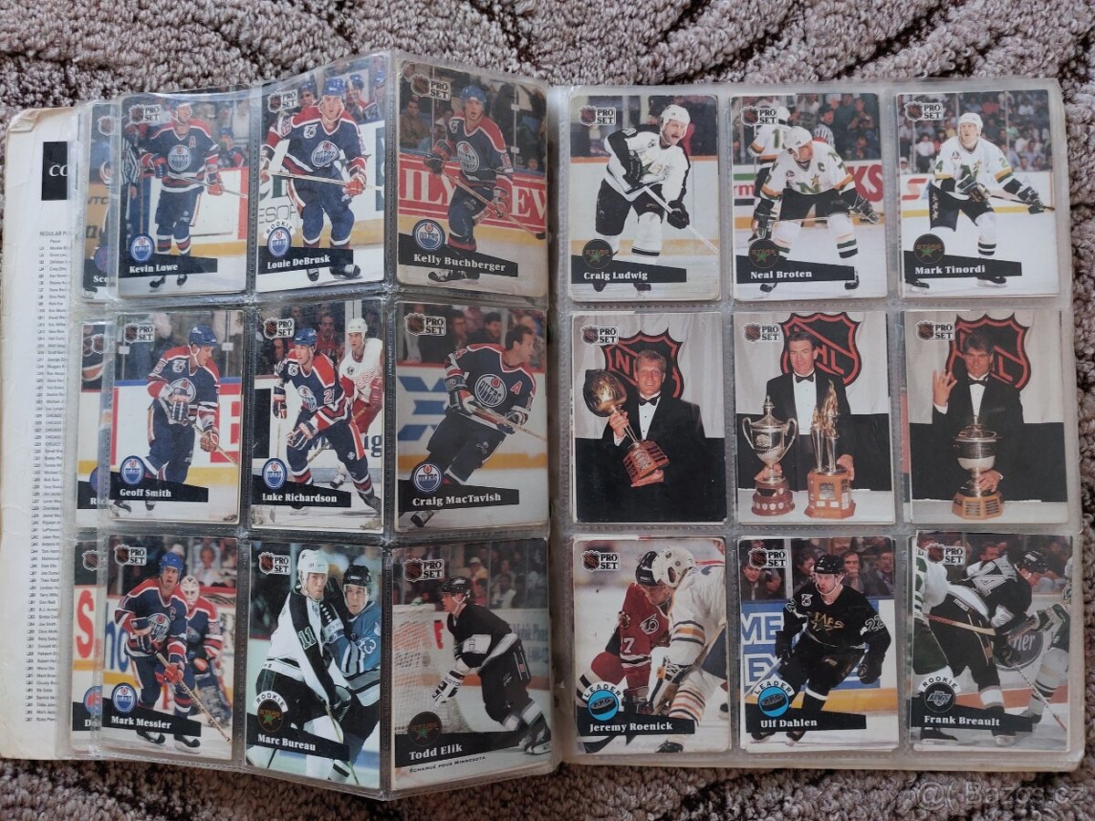 Sbírka hokejových karet NHL
