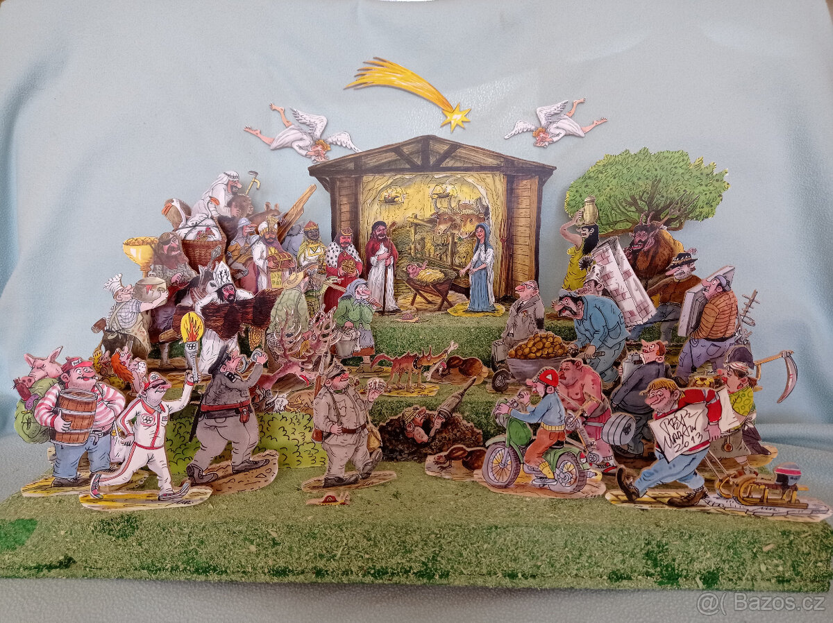 Betlém vyřezávaný Pivrnec