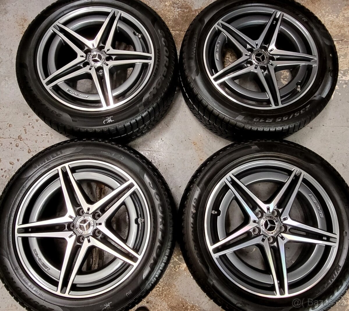 Mercedes Benz EQC,GLC,AMG, alu 19',zimní pneu, TPMS