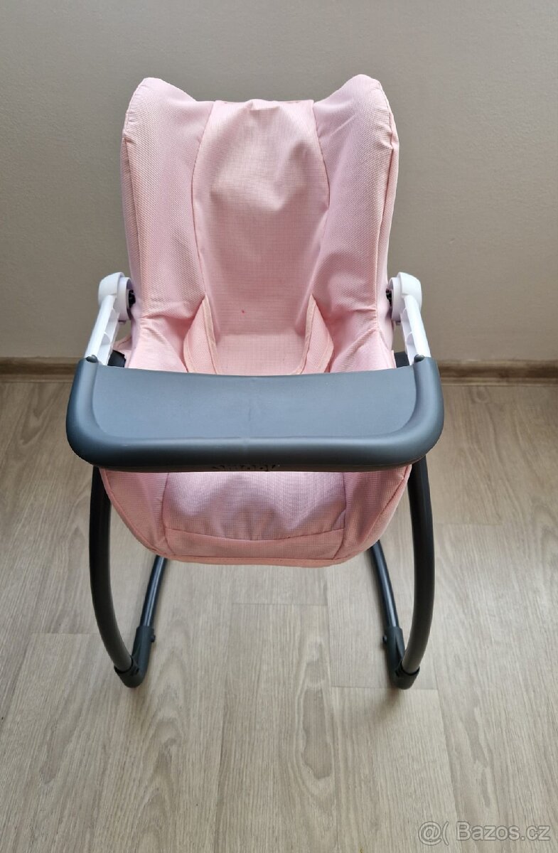 Smoby 3v1 Autosedačka a židlička MC&Q pro panenky