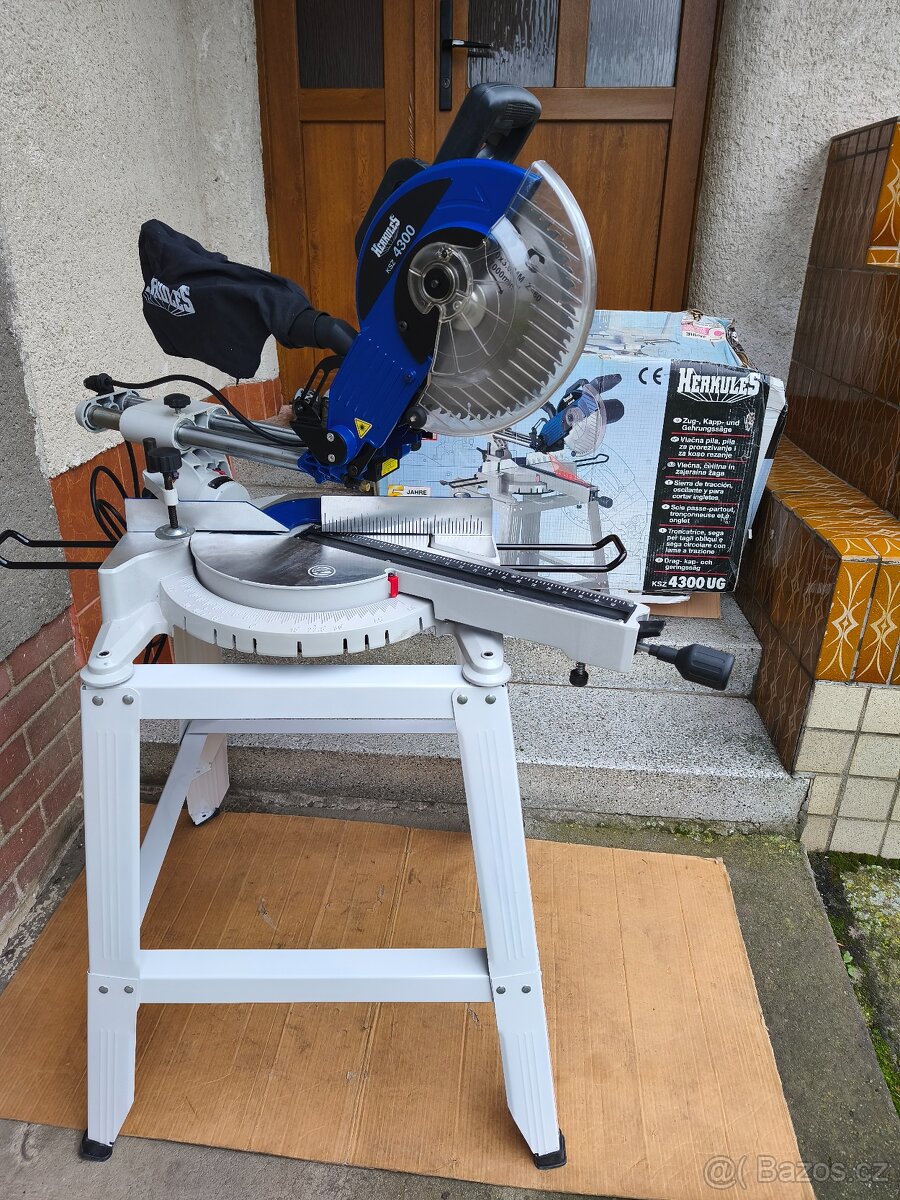 Prodám VELKOU NEPOUŽITOU pokosovou pilu s posuvem Herkules K