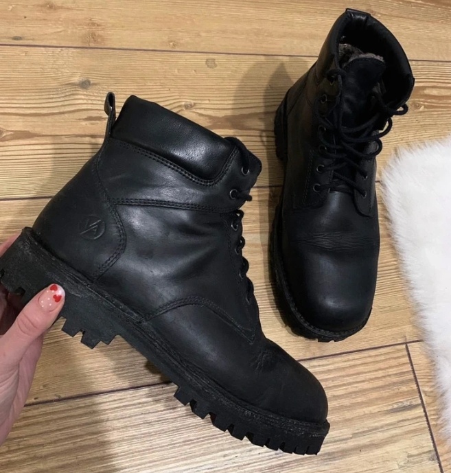 Pánské zimní kožené boty farmářky Vasky vel. 44