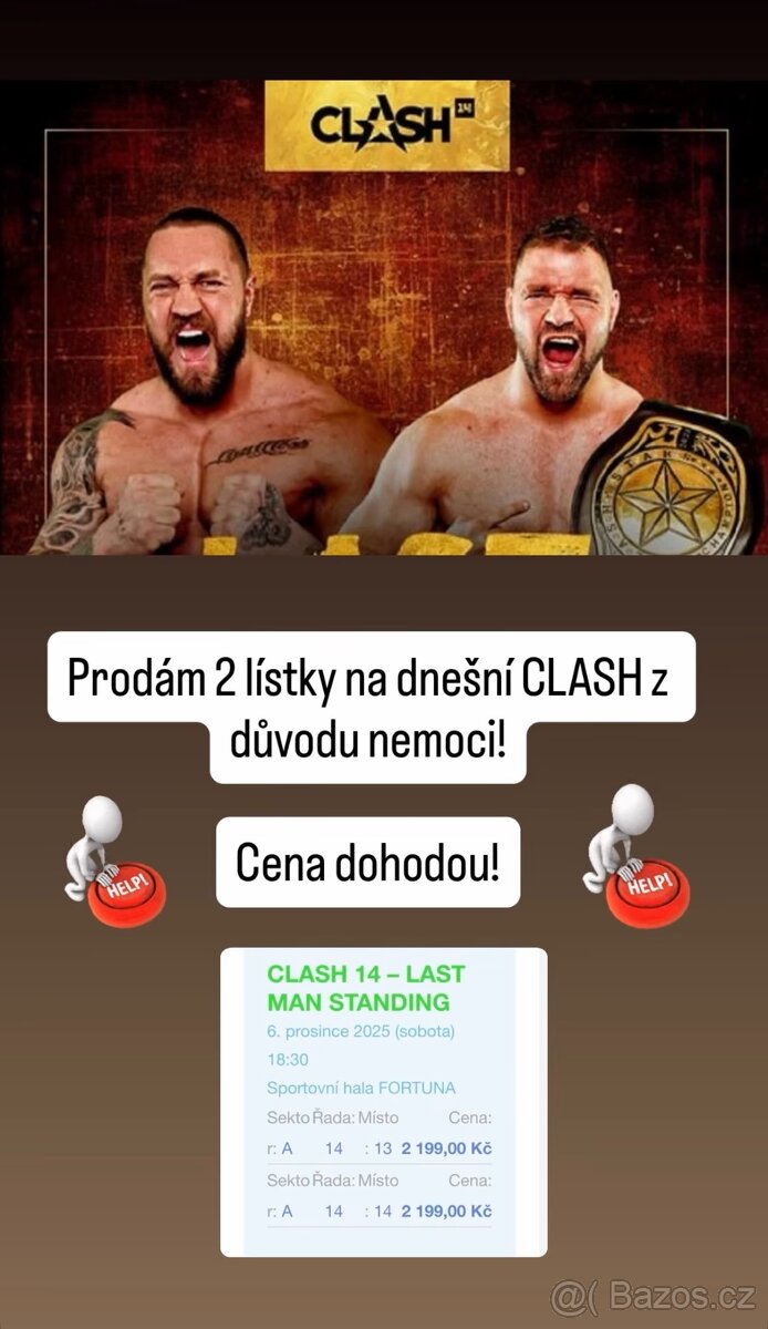 Lístky na clash