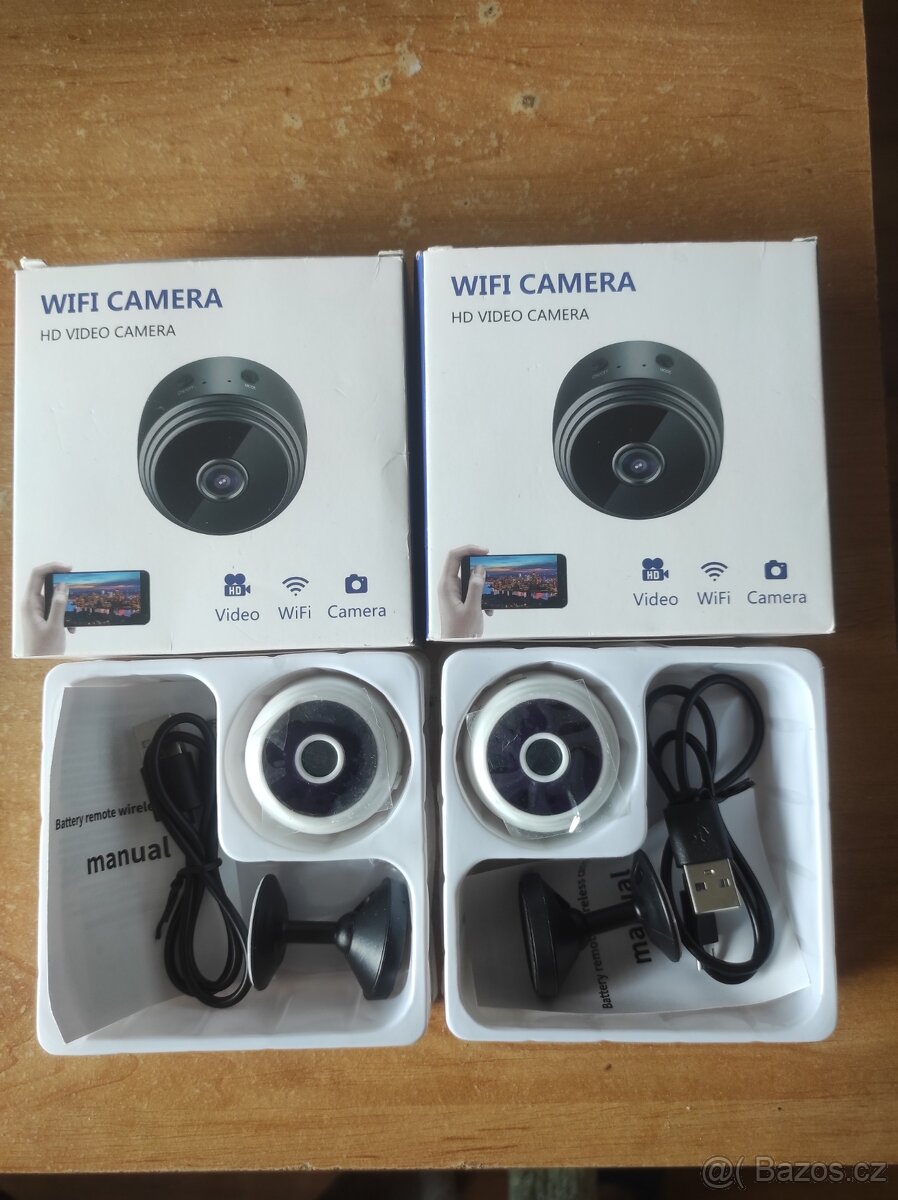 Nová wiffi kamera HD 1080p DVR + app- kus