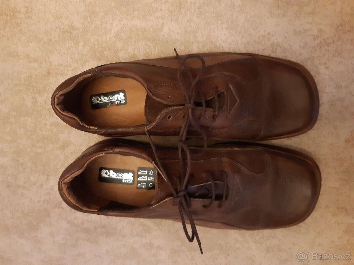 Pánské kožené boty vel 45