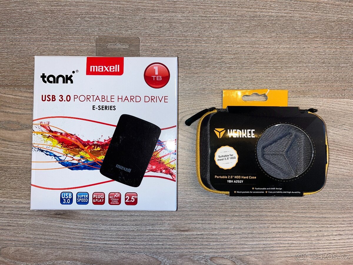 Maxell HDD tank 1TB USB 3.0 – 2,5" externí disk + DÁREK