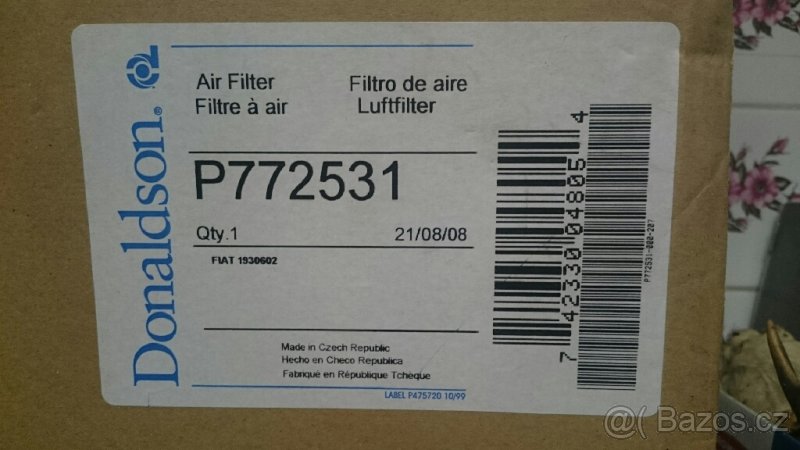 Vzduchový filtr Donaldson P772531