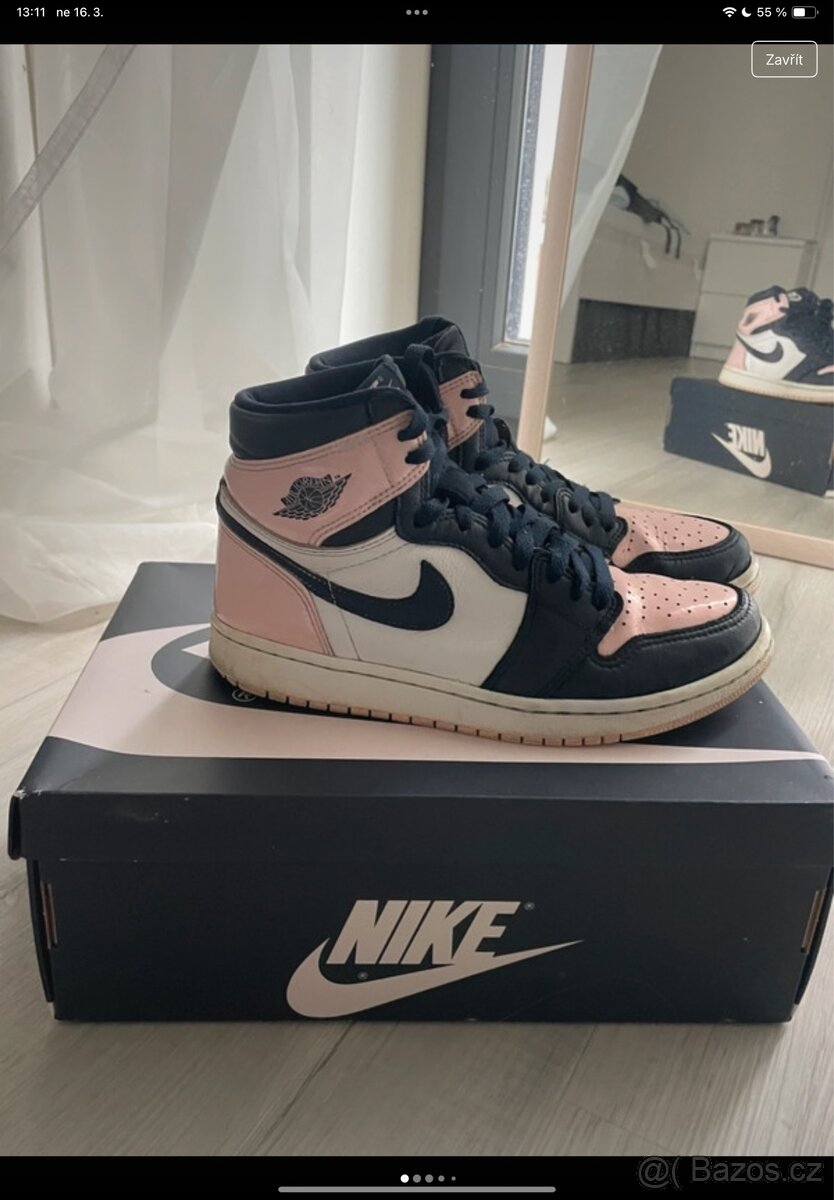 Jordan 1 retro high OG atmosphere bubblegum