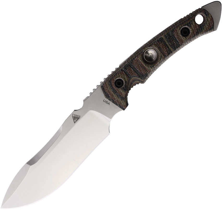 Fobos Tier1 MagnaCut Micarta Spear-Point camo