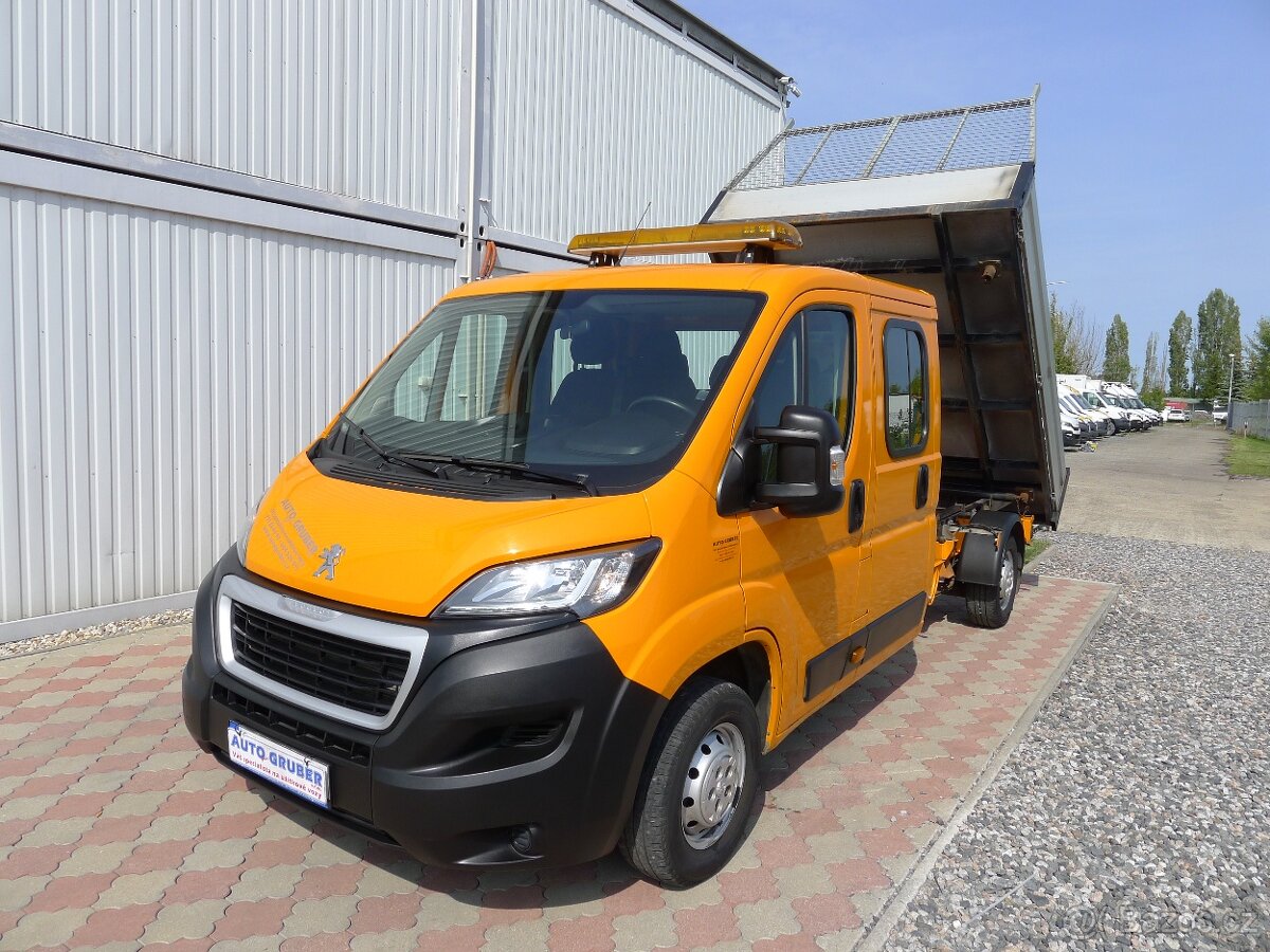 Peugeot Boxer, 2,2 HDI 7Míst třístranný sklápěč + klima