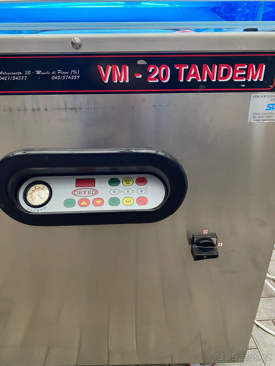 Vakuový balicí stroj ORVED VM-20 TANDEM