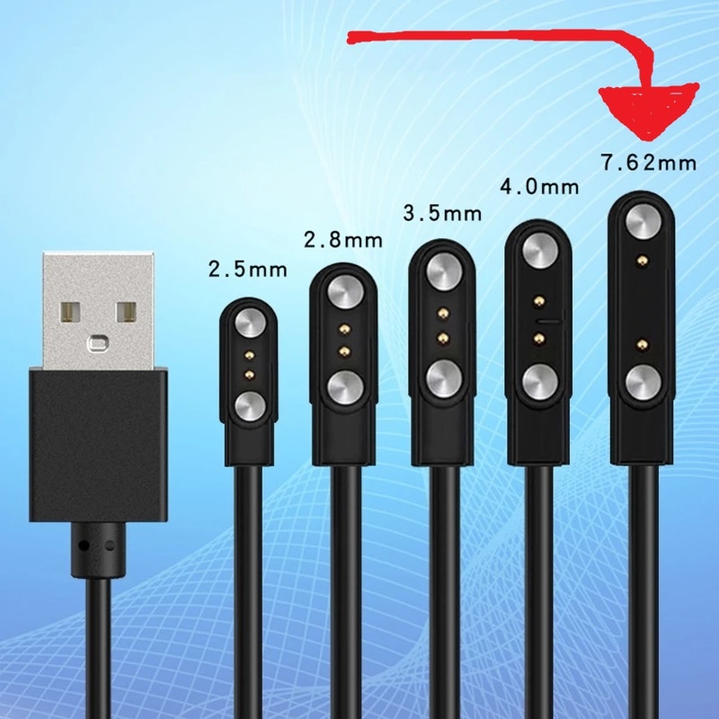 Pogo - 2pin 7,62mm magnetický kabel
