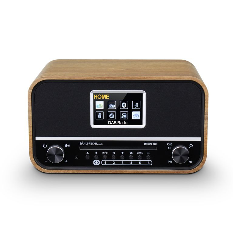 Kvalitní dřevěné DAB+ rádio, CD, mód pro seniory