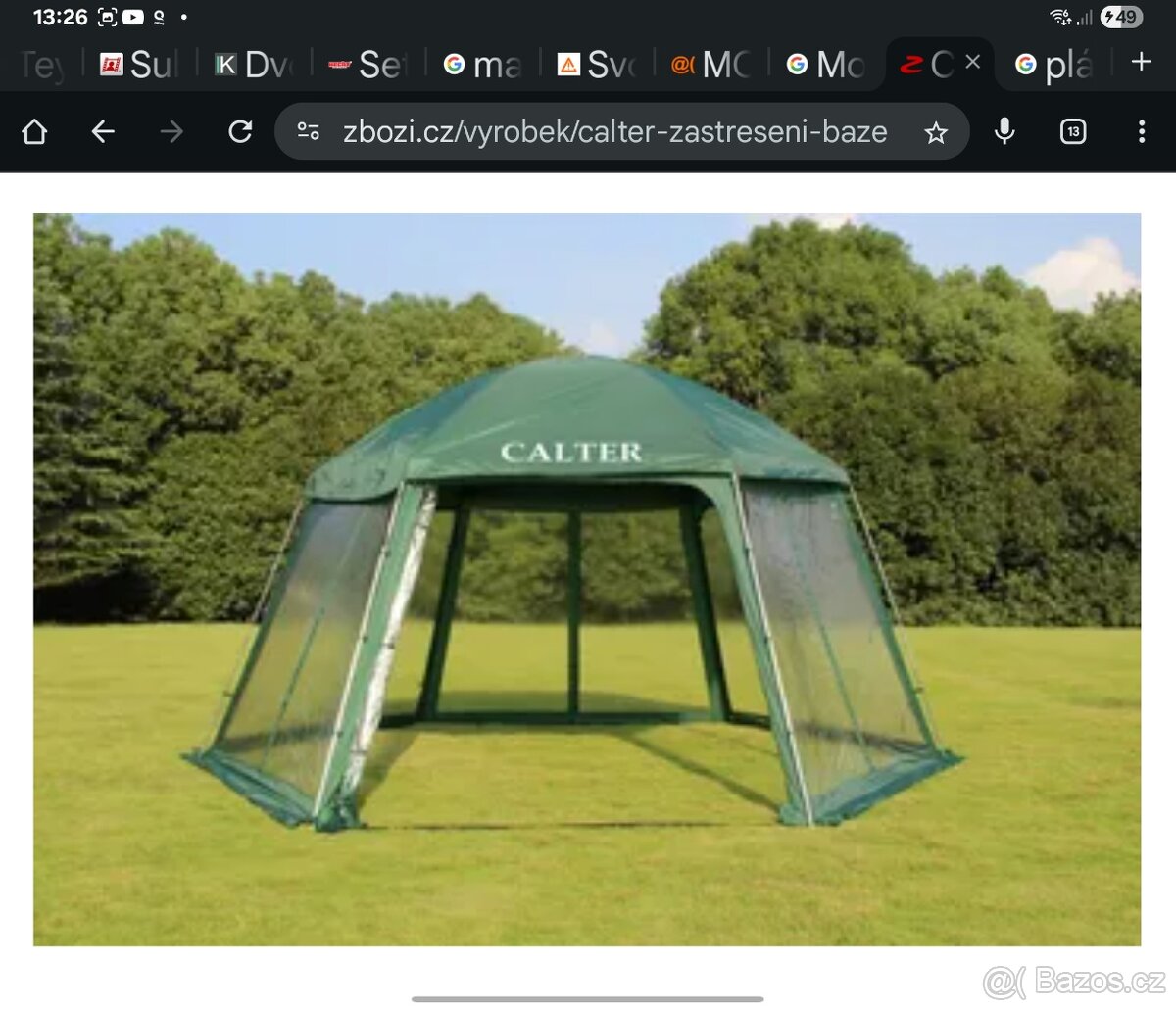 Zastřešení bazénu CALTERA