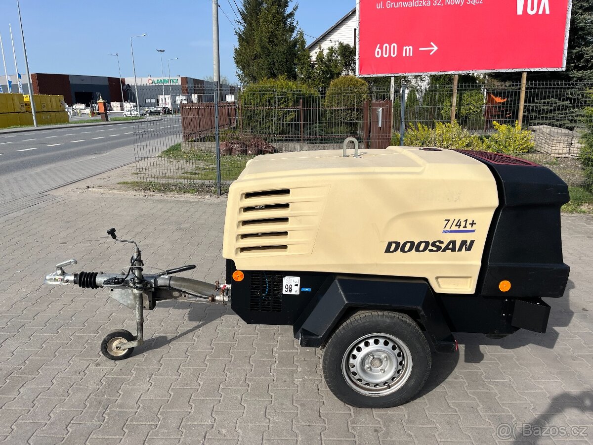 Mobilní přívěsný kompresor Doosan 7/41 , Atlas Copco