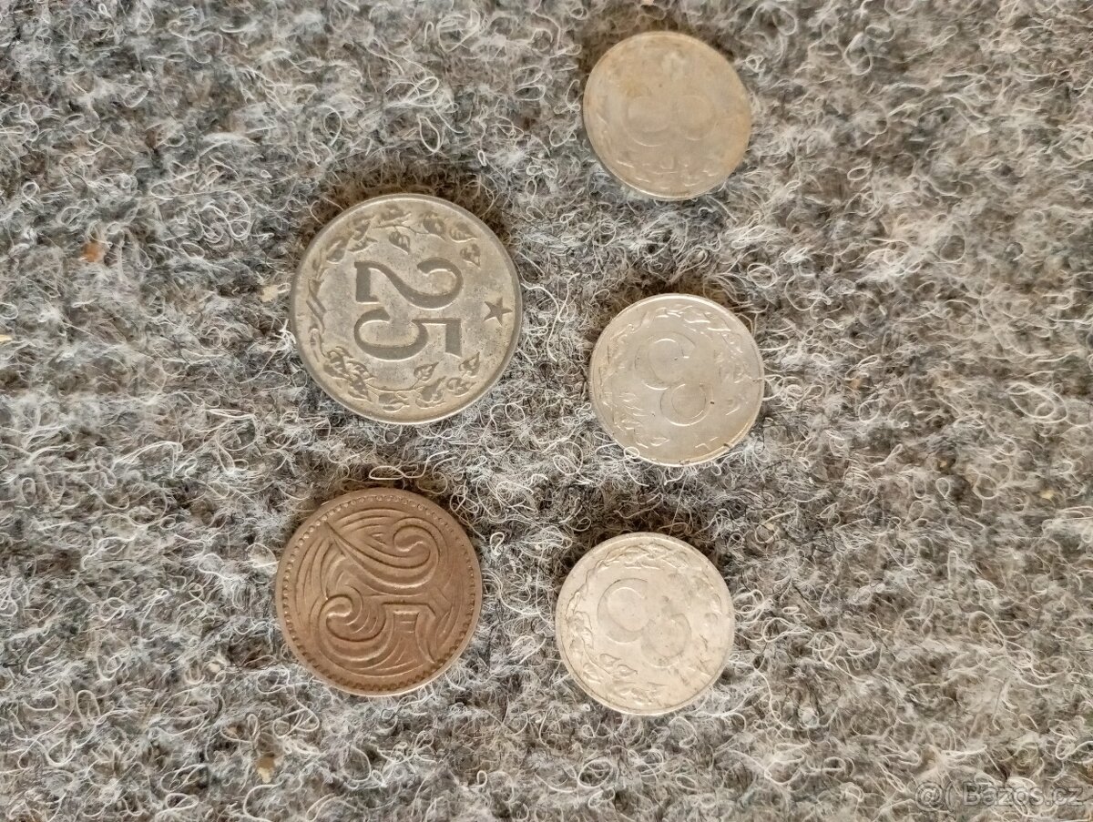 25 haléře a 3 haléře
