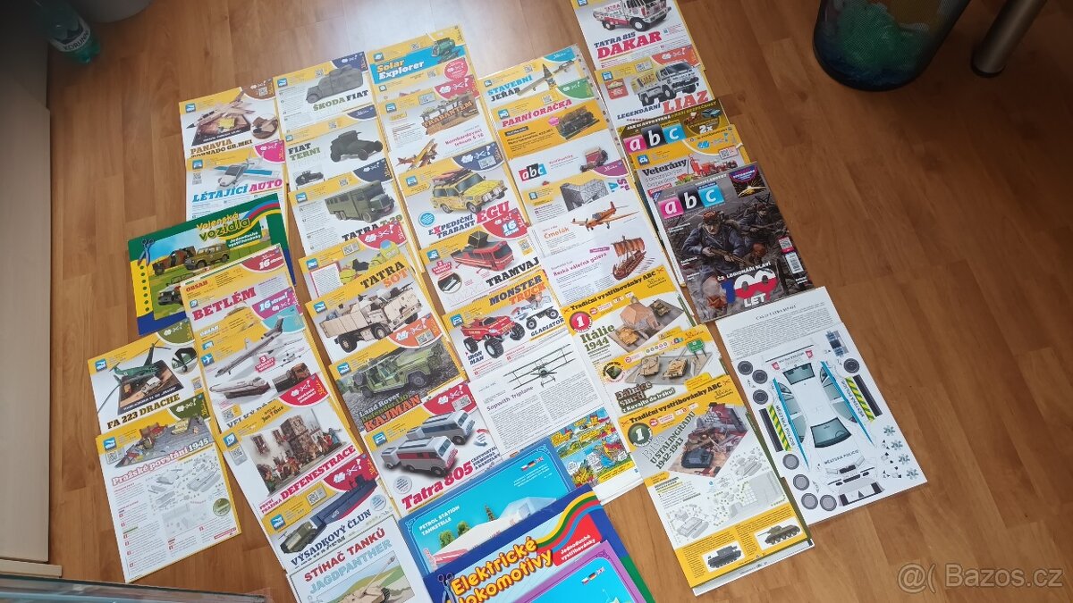 Velké množství vystřihovánek ABC - cena za vše