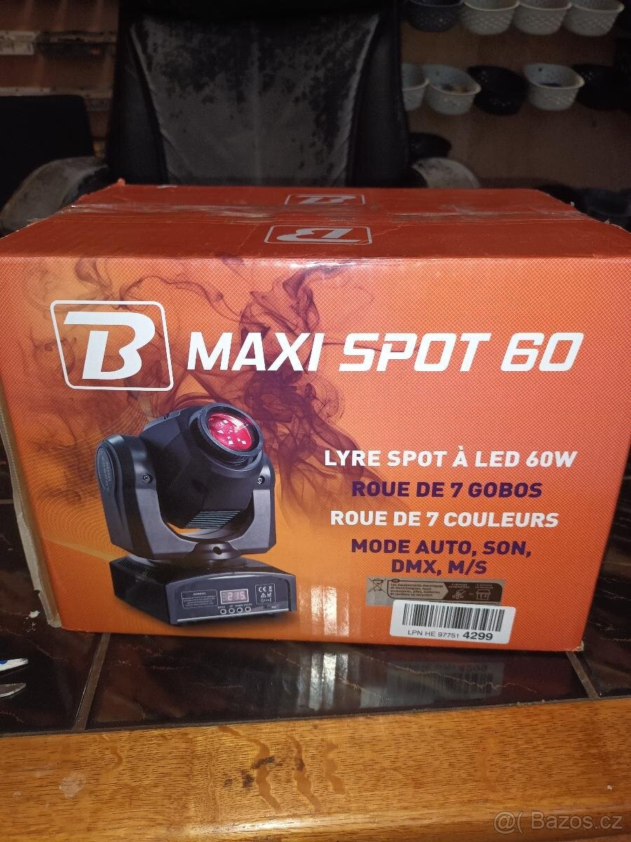 BoomToneDJ Maxi Spot 60 LED otočná hlava