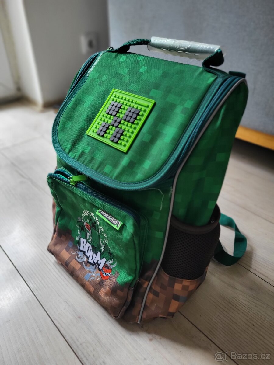 Krásný školní batoh - taška Minecraft