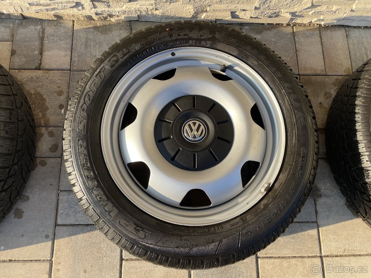 VW T5 T6 zimní ZÁTĚŽOVÉ disky kola pneu 215/60 R17 DUNLOP