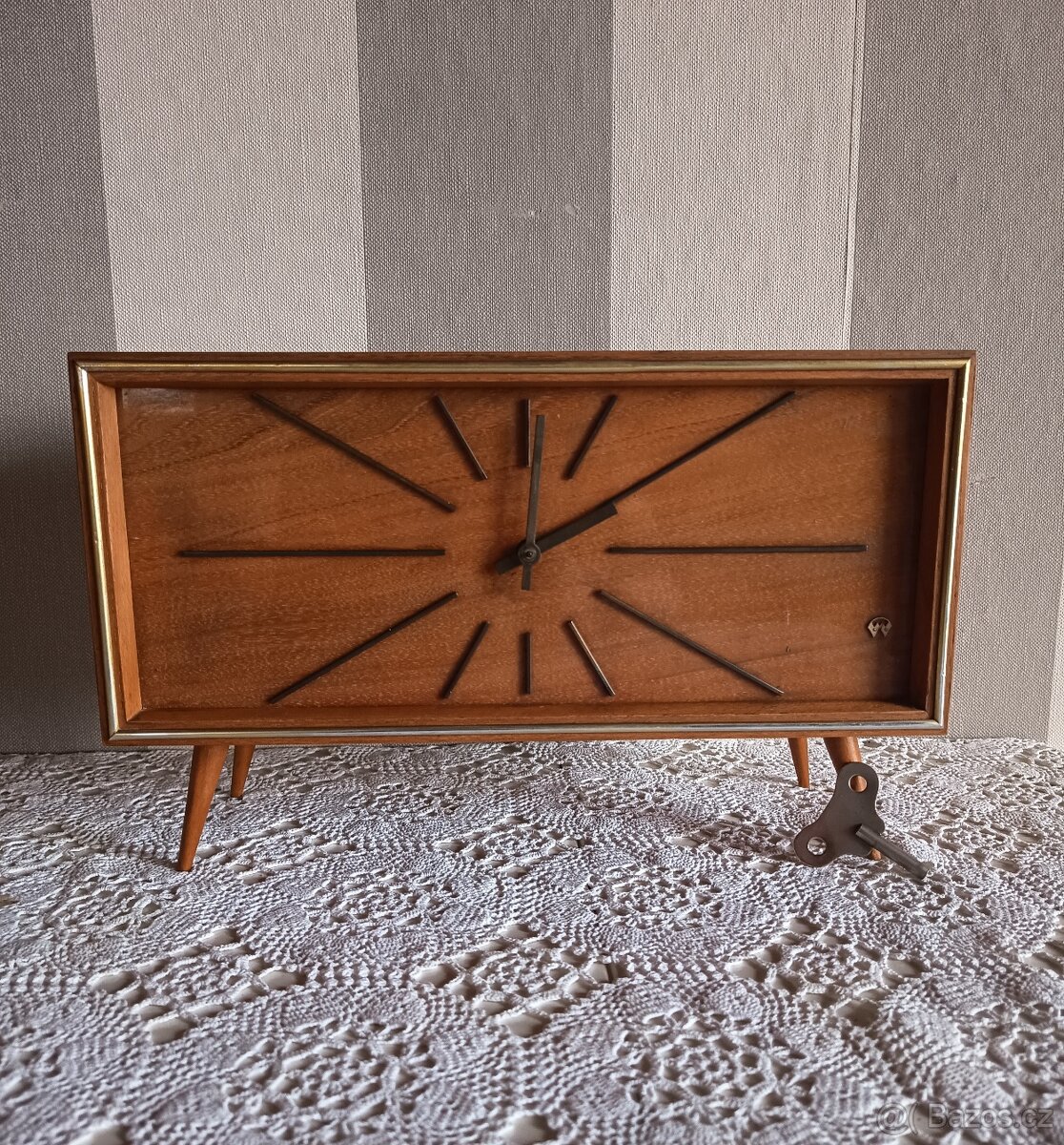 Retro stolní bicí hodiny weimar