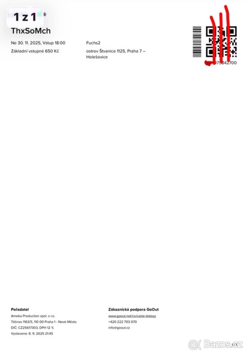 Lístek na ThxSoMch 30. 11. 2025