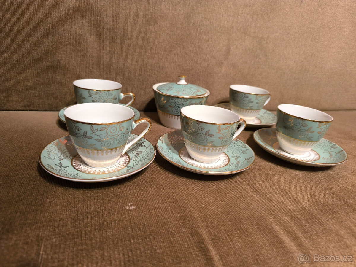 Retro hrneček – zelený