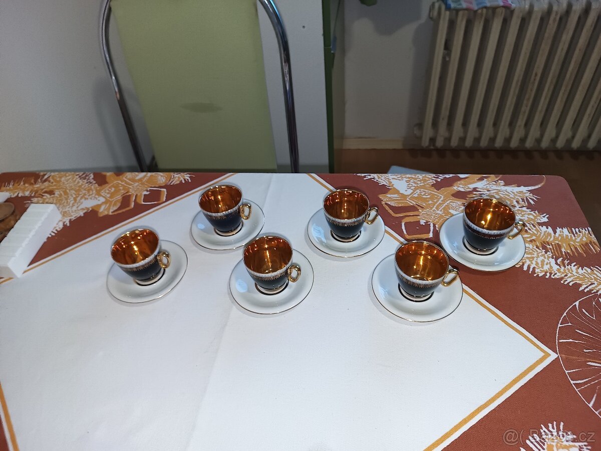 Šálky a podšálky 6×