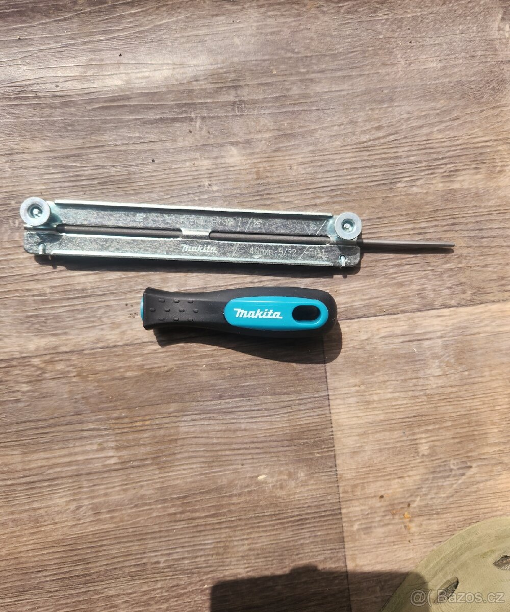 Makita pilník kulatý o 4mm s vedením pro broušení řetězu