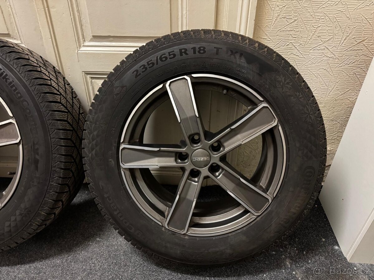 Sada ALU Dezent 235/65 R18 + zimní pneu Continental VikingCo