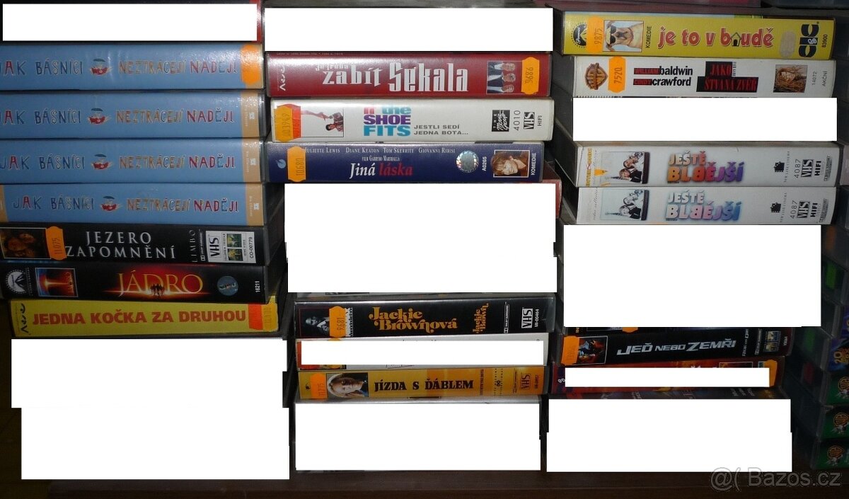 VHS videokazety - prodám..