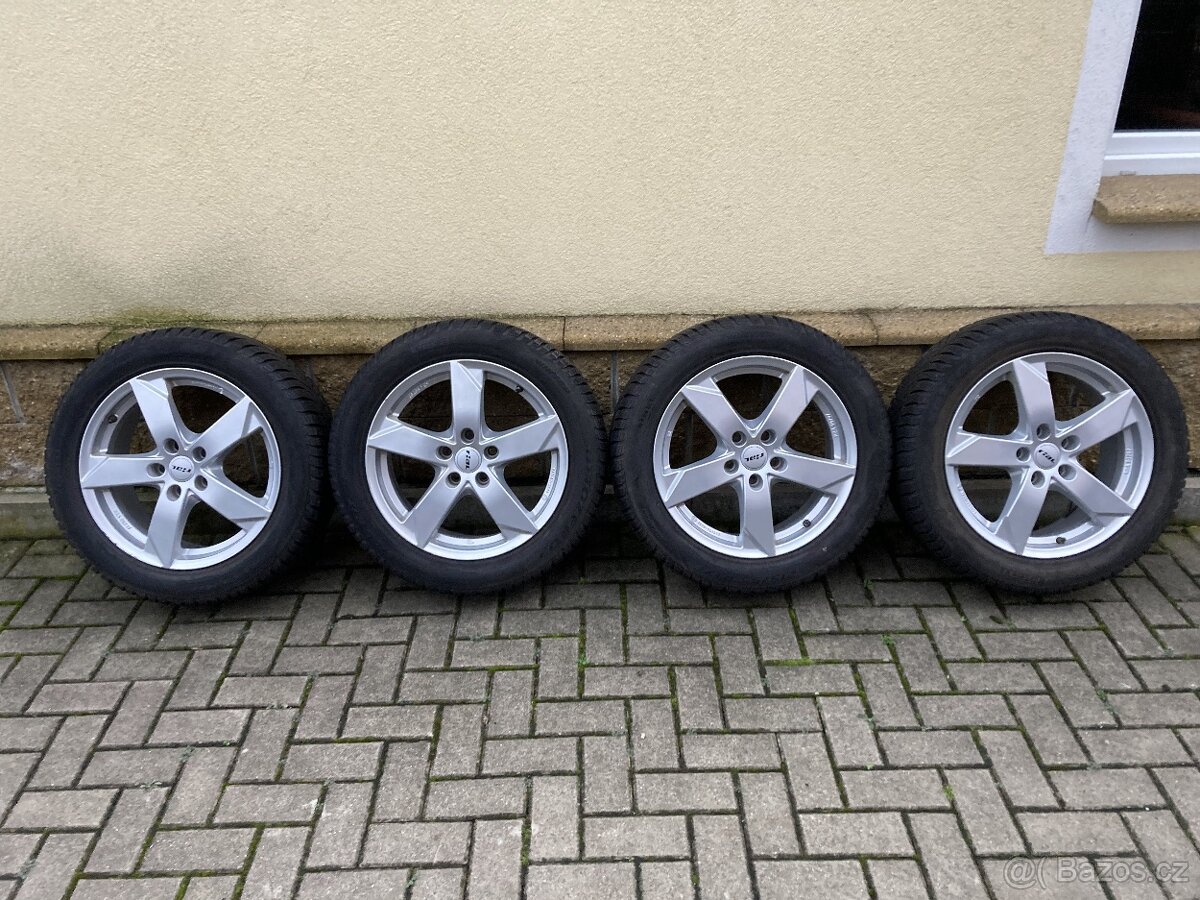 Alu kola se zimními pneu Škodu Karoq a Seat Ateca