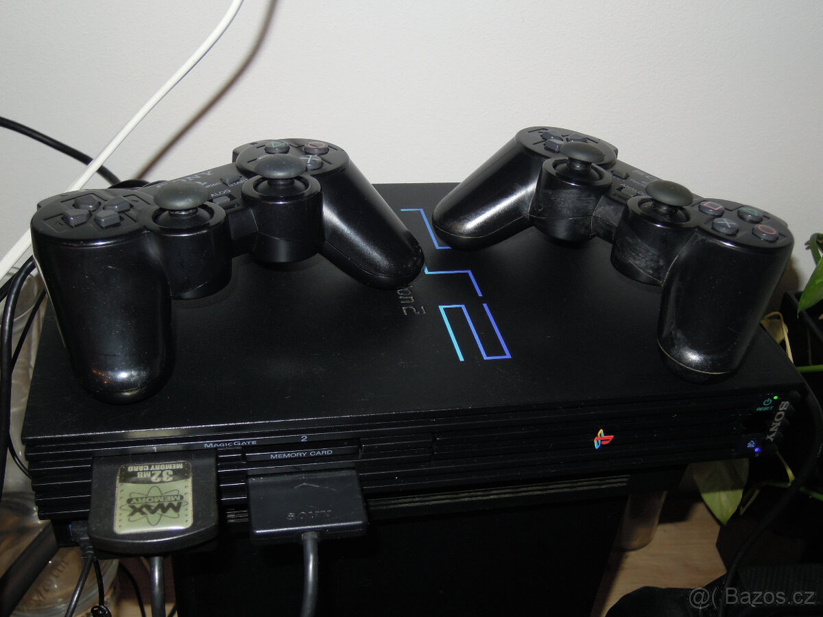 Sony PlayStation 2 FAT 32Mb 2x originální ovladač HDMI-TV