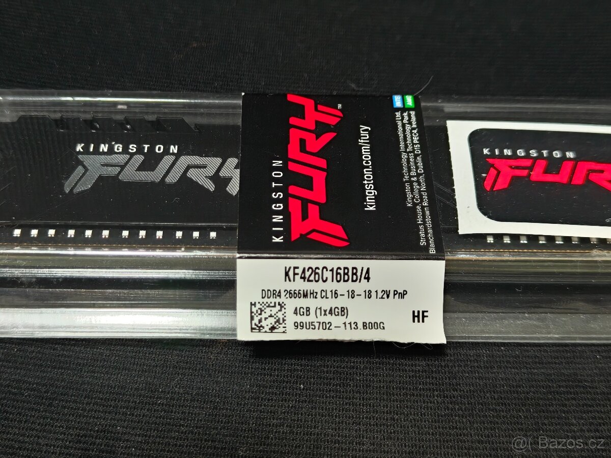 Kingston DDR4 8GB 2666MHz CL16 (2×4 GB) – KF426C16BB/4