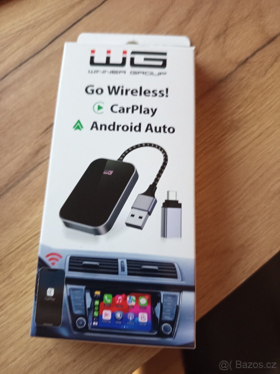 Transmitter WG GoWireless pro Android Auto, CarPlay černé