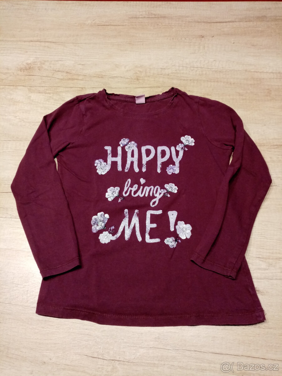 třpytivé tričko vel. 110/116