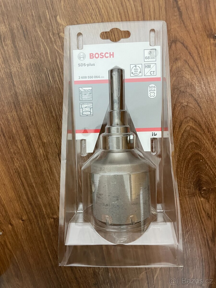 Vrtací korunka Bosch na zásuvky do betonu/zdiva 68mm