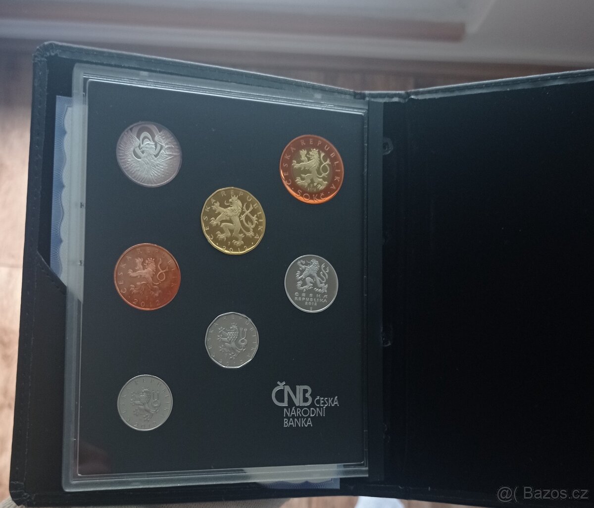 Sada oběžných mincí 2012 Proof v koženém obalu