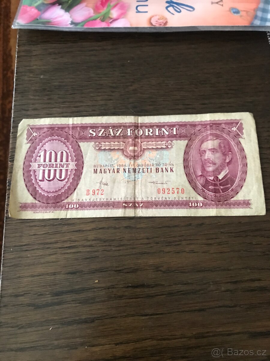 Bankovka forinty, , 1 satenovy prehoz, ratanové prostírání
