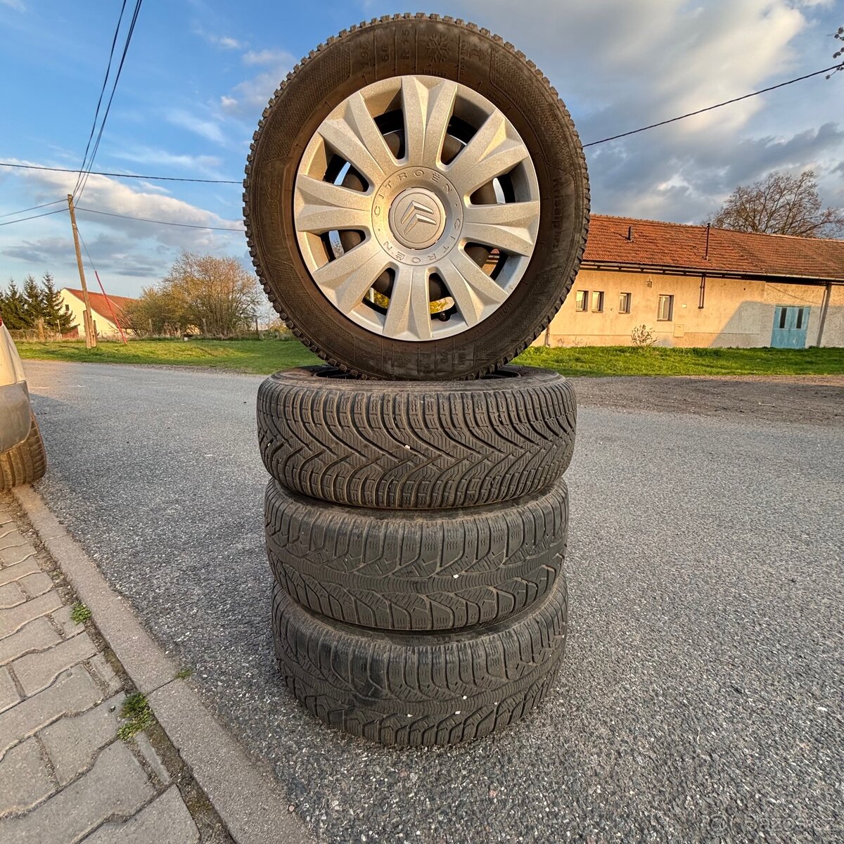 Disky + poklice Citroen 195/60 R15
