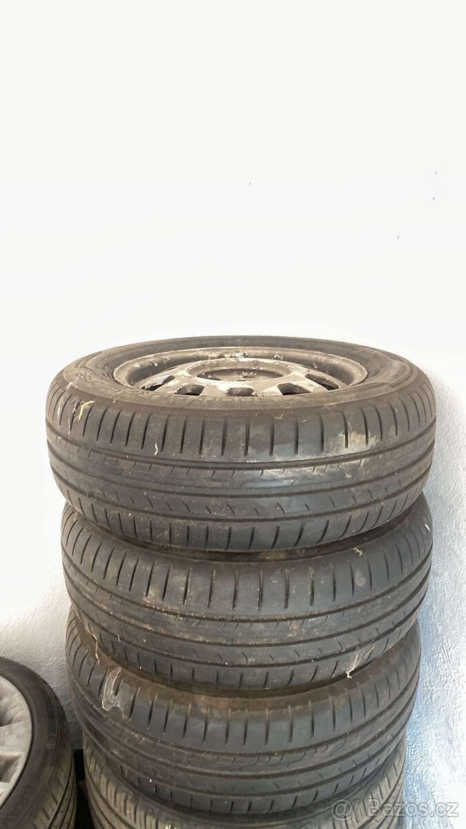 Prodám pneu+Disky 5x112 195/65 R15