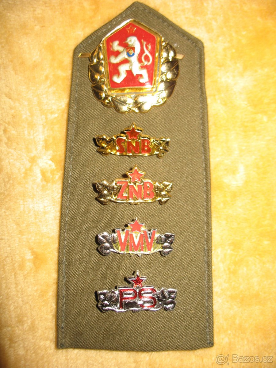 Armáda VMV, PS, army, ČSLA, náramenníky, výložky