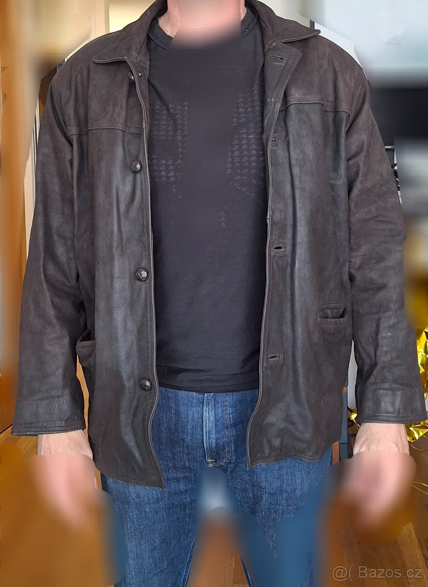 Pánská kožená bunda