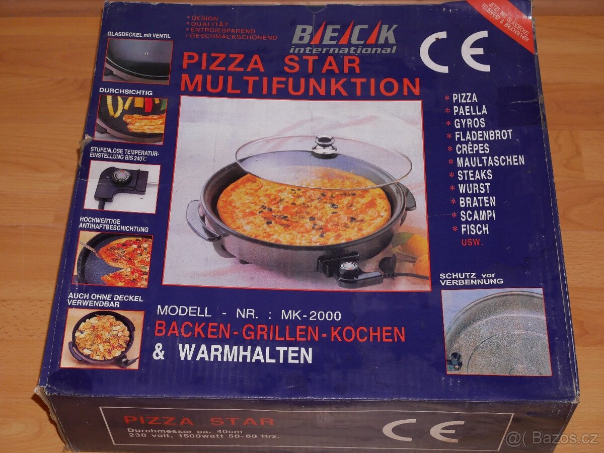 Elektrická pizza pánev
