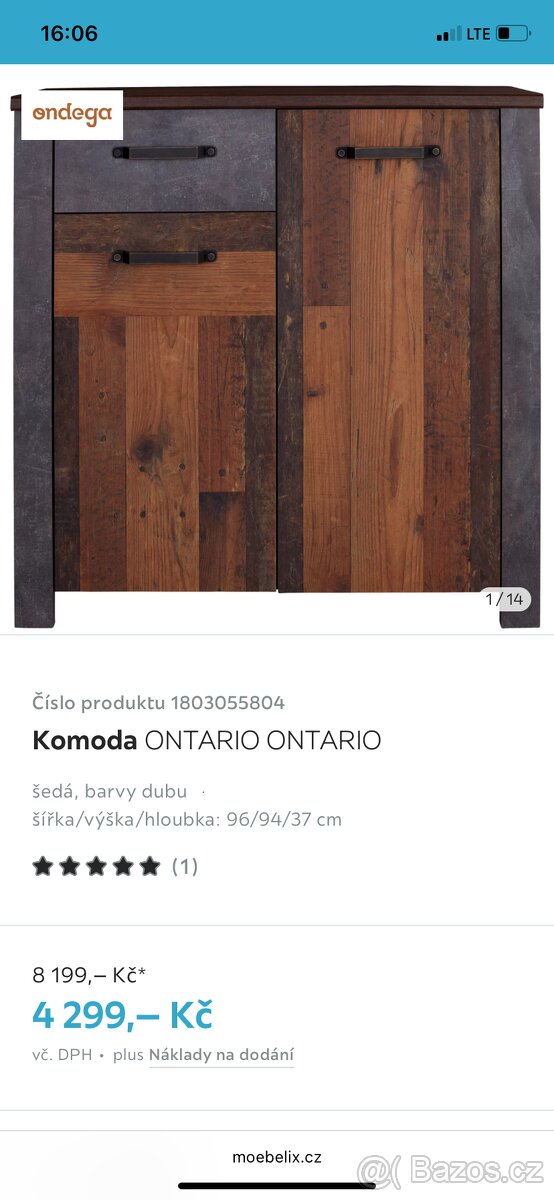 Nábytek Ontario nový