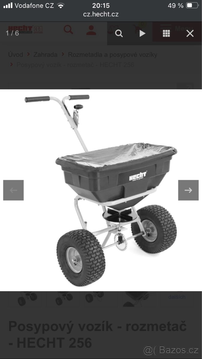 Posypový vozík nový