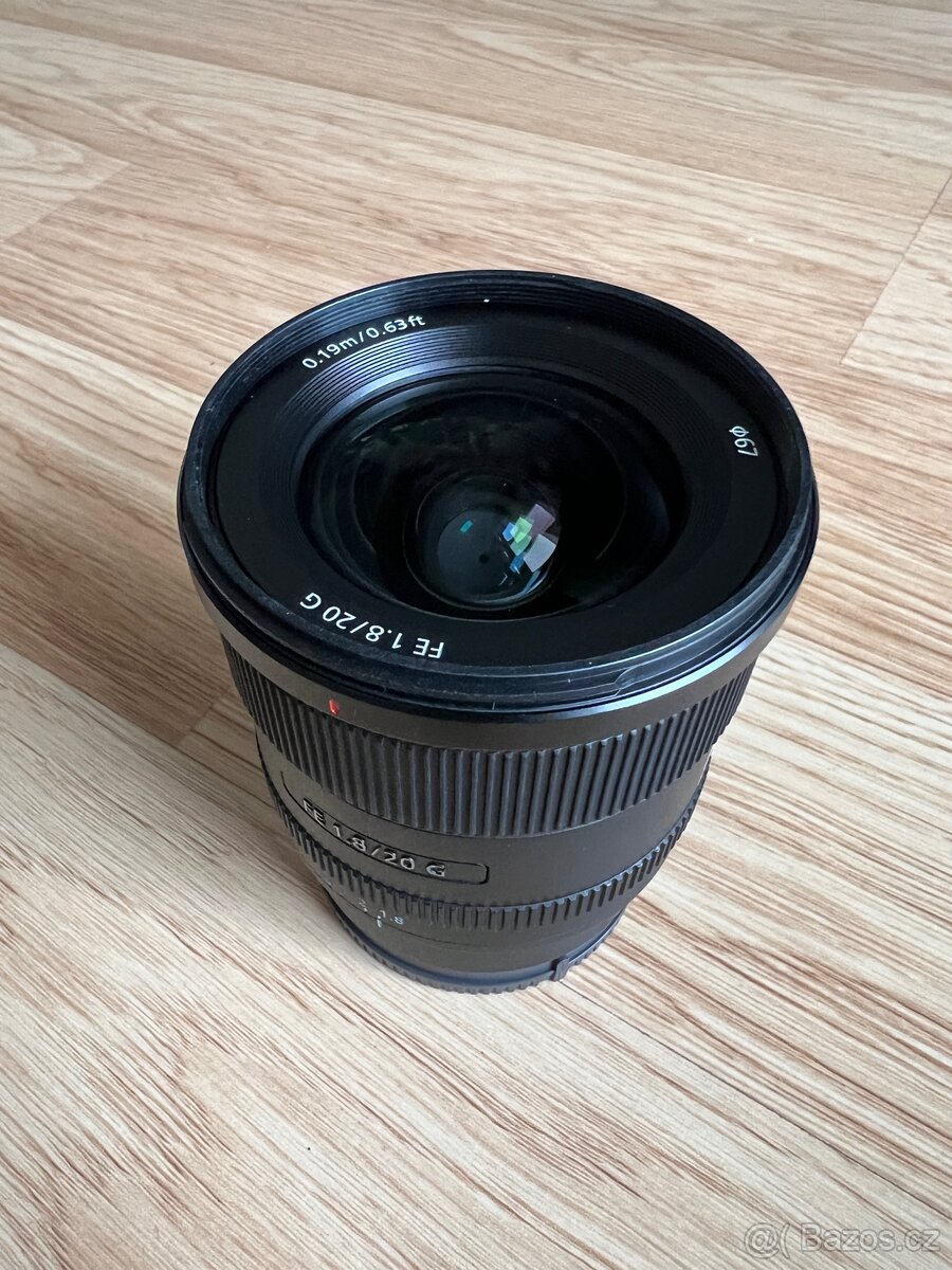 Prodám objektiv Sony FE 20mm f1,8 G