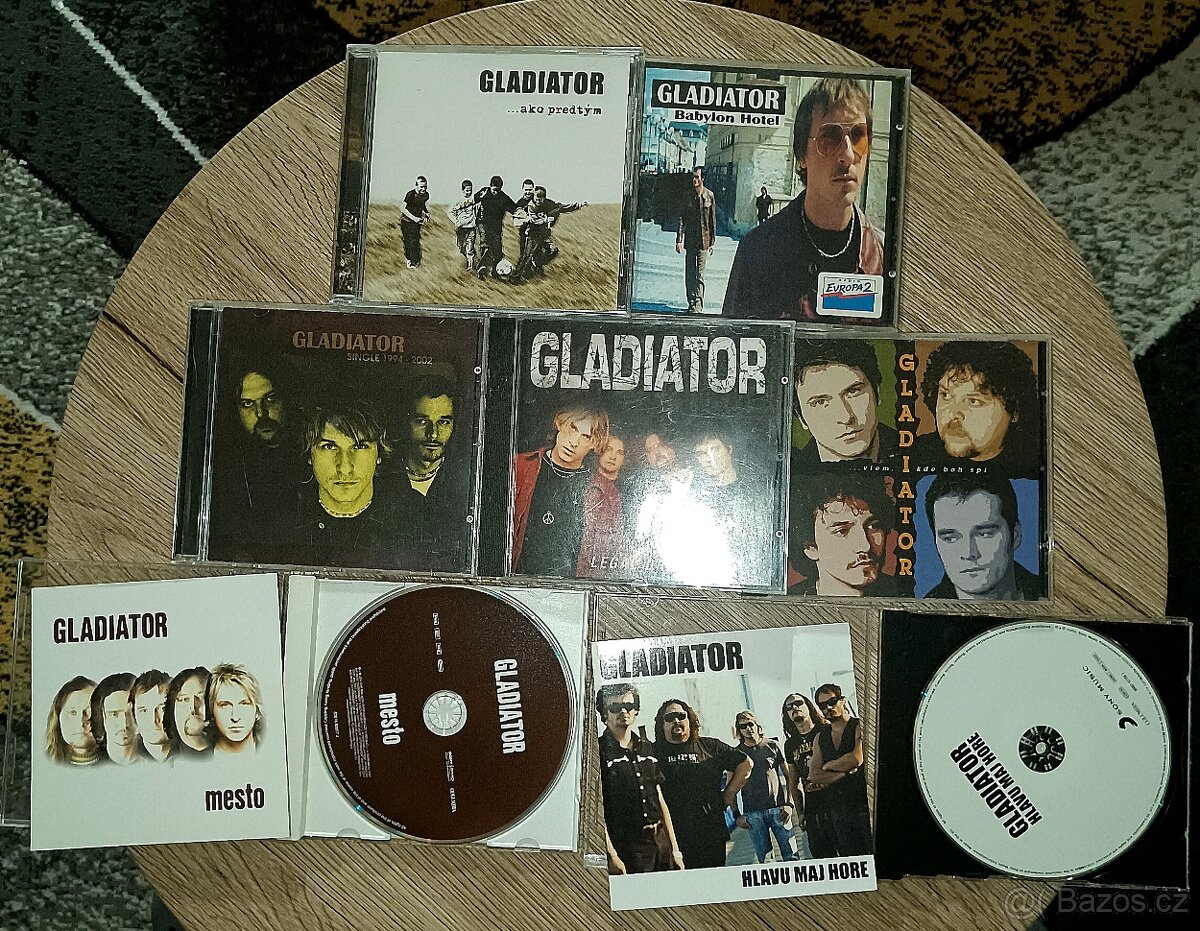 Prodám sbírku CD slovenské kapely GLADIATOR