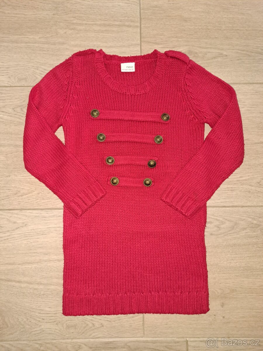 VÁNOČNÍ svetrové šaty NEXT 7 let