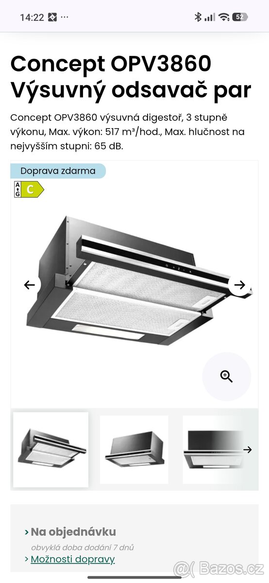 Kuchyňský odsavač par